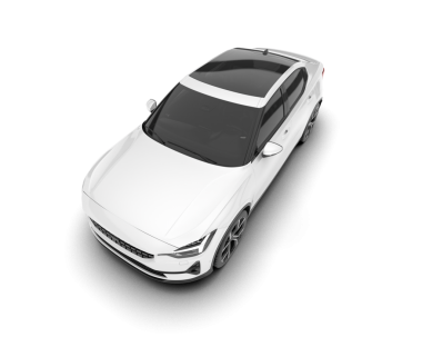 araba yan görünümü beyaz üzerinde izole