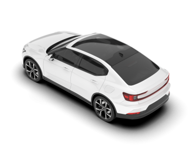 Arka planda gerçekçi bir araba