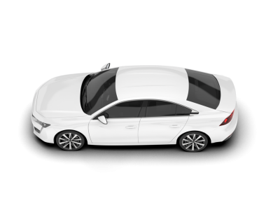 Beyaz spor minibüs. Yan görünüş. 3d oluşturma