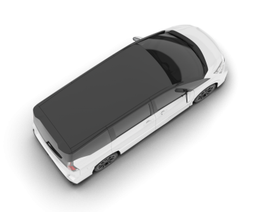 Beyaz arka planda bir araba. Vektör illüstrasyonu