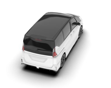 gerçekçi araba arka görünümü