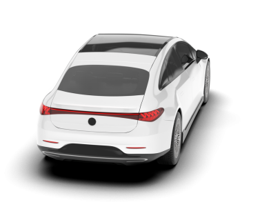 Modern beyaz modern araba beyaz arka planda izole edilmiş.