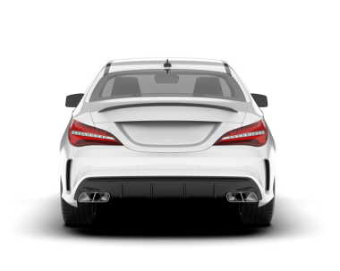 Gerçekçi beyaz arka vagon. Beyaz arkaplanda izole edilmiş vektör illüstrasyonu