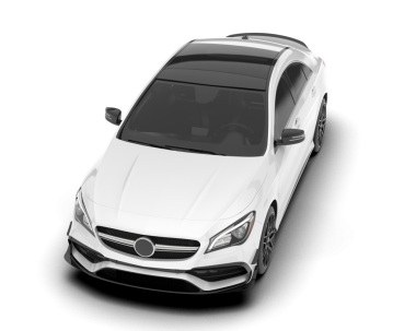 Gerçekçi bir araba. 3d oluşturma.