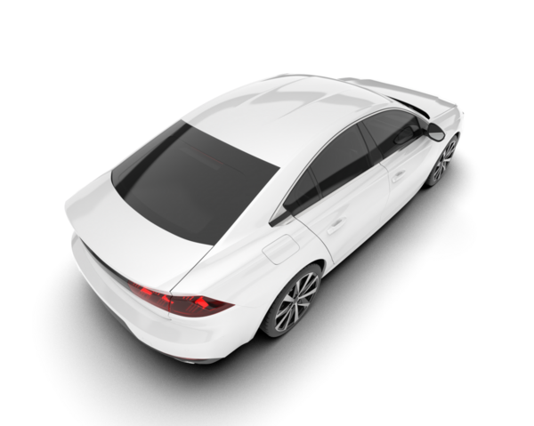 Beyaz bir arka planda beyaz araba.