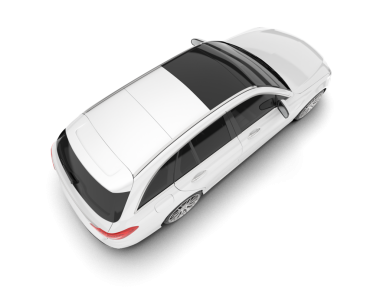 Araba izole edilmiş. 3d oluşturma.