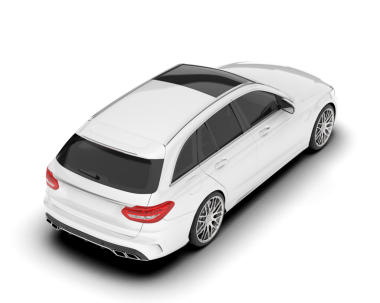 Beyaz arka planda beyaz premium sedan çizimi