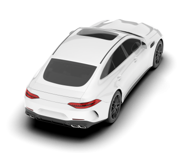 modern araba gri bir arka planda izole edilmiş. 3d illüstrasyon.