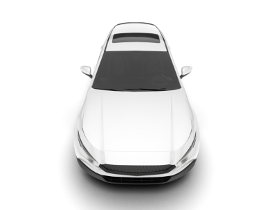 Araç yan görünümü beyaz arkaplanda izole edildi