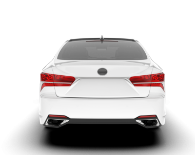 beyaz arkaplanda modern araba