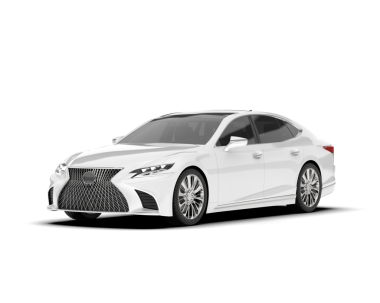 beyaz arkaplanda modern bir araba