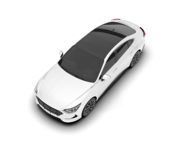 modern araba beyaz arka planda izole edilmiş