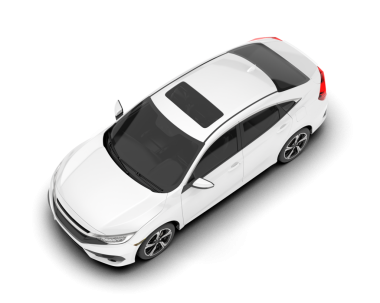 modern araba beyaz üzerine izole