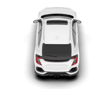 Araba modern sedan. 3d illüstrasyon.