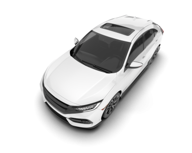 Uzun kuyruklu beyaz araba.