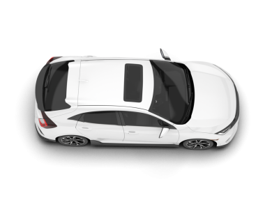 araba beyaz arkaplanda izole edildi