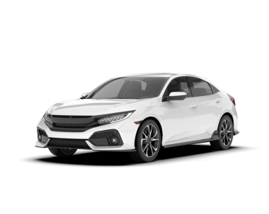 Beyaz arka planda modern bir araba. 3d oluşturma