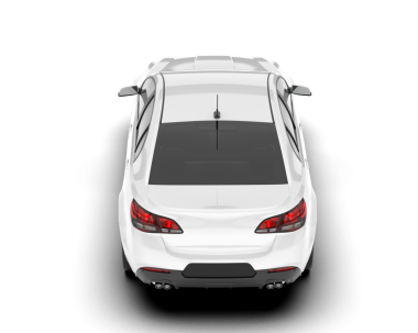 modern araba beyaz üzerine izole