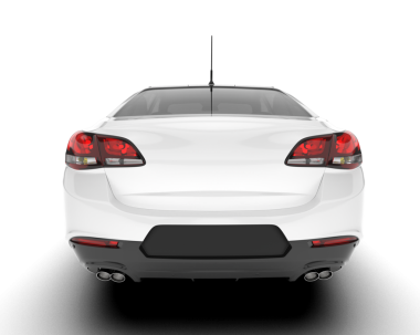 modern araba beyaz arkaplanda izole edildi