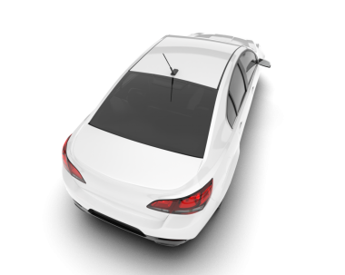 beyaz arka planda modern araba