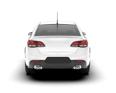 Modern araba beyaz arka planda izole edilmiş. 3d oluşturma