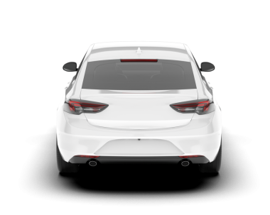 Beyaz arka planda beyaz araba yan görünümü