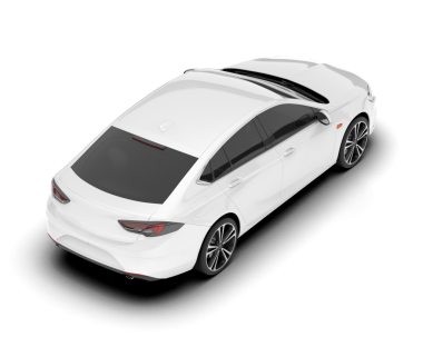 Beyaz arka planda modern bir araba. Yan görünüş. yüksek çözünürlük