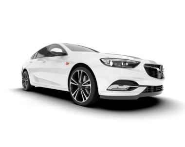 Beyaz arka planda modern bir araba. vektör illüstrasyonu