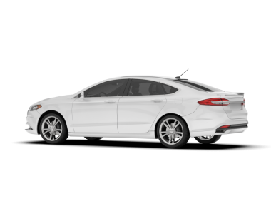 Beyaz arka planda izole edilmiş beyaz araba