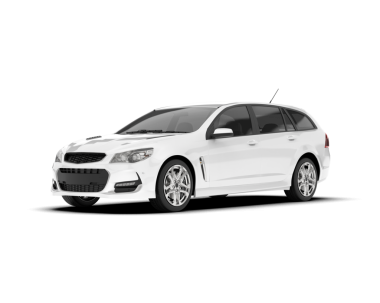 Beyaz arka planda beyaz lüks bir araba. 3d oluşturma