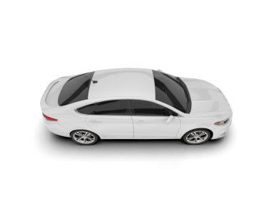 Beyaz araba. 3D görüntüleme. izole