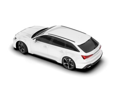 Beyaz arka planda bir araba. Beyaz arka planda yüksek kalitede bir araba. 3d oluşturma.