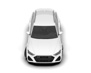 Gri arka planda izole edilmiş gerçekçi modern araba