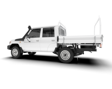 Yol için modern bir kamyon. beyaz arkaplanda izole