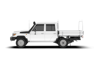 Gri arka planda modern beyaz kamyonet. 3d oluşturma