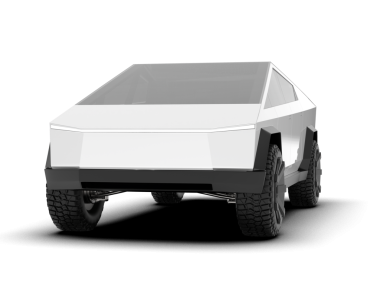 Arka manzaralı beyaz bir SUV. 3d oluşturma