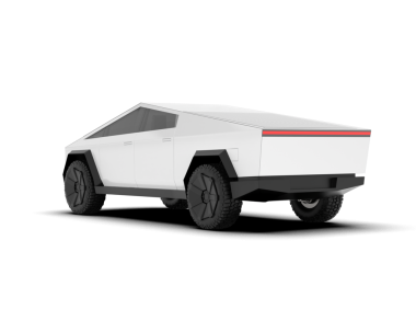 3 boyutlu modern araba beyaz arkaplanda izole edildi