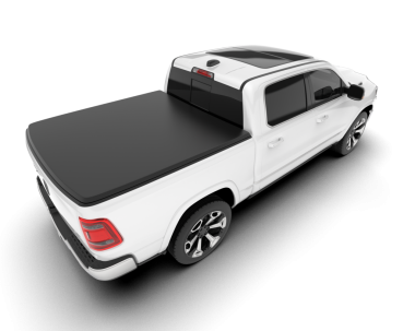 Beyaz arka planda modern beyaz kamyonet. 3d oluşturma