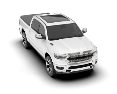 Beyaz arka planda izole edilmiş beyaz modern araba 3 boyutlu görüntüleme