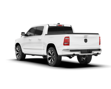 Beyaz arka planı beyaz ekranlı beyaz bir kamyonet. 3d oluşturma