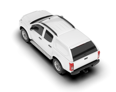 Araç beyaz arkaplanda izole edildi. 3 boyutlu görüntüleme - kenar