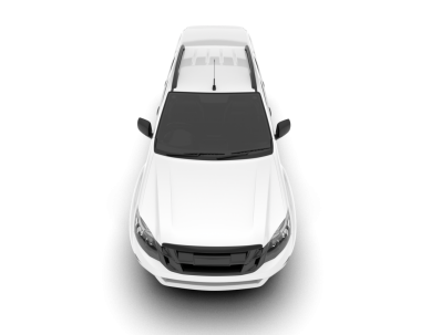 araba beyaz arkaplanda izole edildi