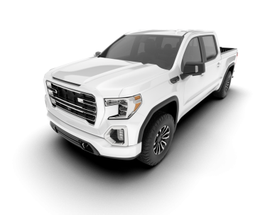 beyaz lüks modern kamyonet beyaz arka planda