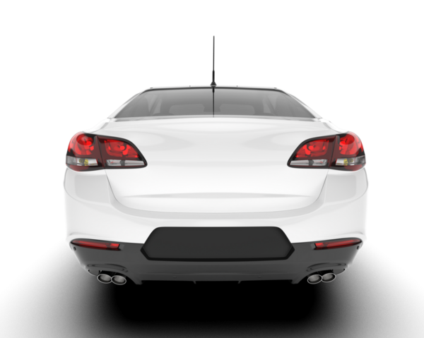 modern araba beyaz arkaplanda izole edildi