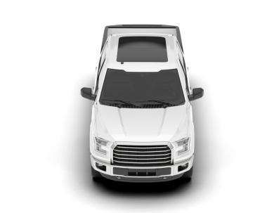 Siyah arka planı olan beyaz bir araba. 3d illüstrasyon