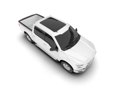 Araba beyaz arka planda izole edilmiş. 3d illüstrasyon