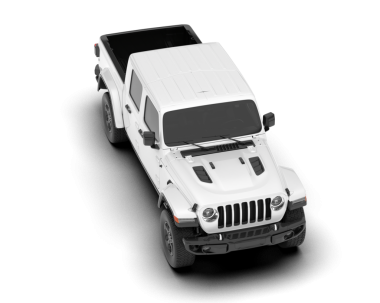 SUV beyaz arka planda izole edildi. 3D görüntüleme - illüstrasyon