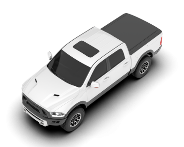 Gri arka planda izole edilmiş beyaz araba. 3d illüstrasyon