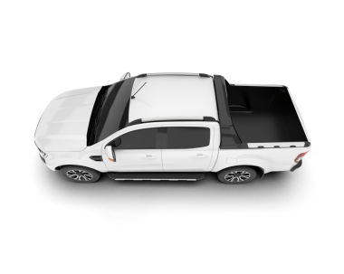 Araba beyaz arka planda izole edilmiş. 3d illüstrasyon.