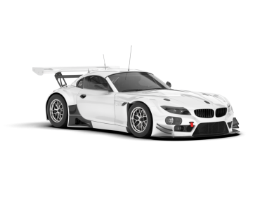 beyaz modern yarış arabası